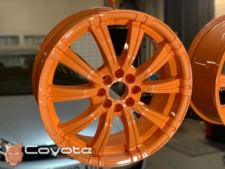 Powder Coated Orange Sparkle